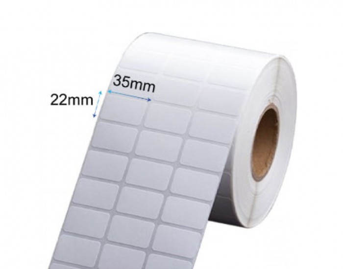 Giấy in m&atilde; vạch 3 tem 35x22mm